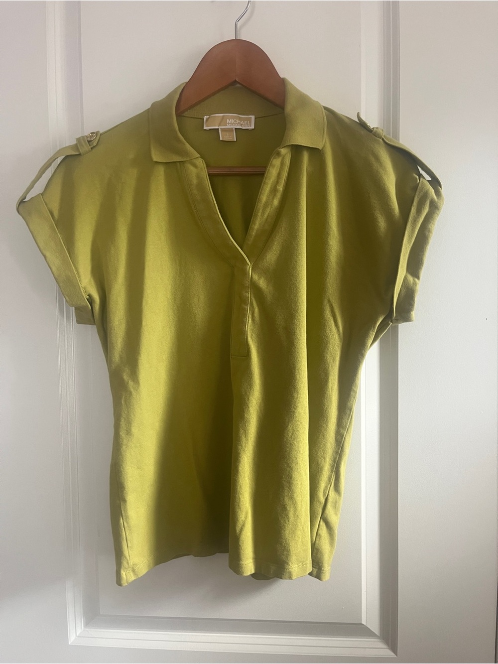 Michael Kors Short Sleeve Polo Top